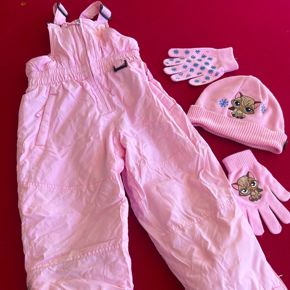 Kids snow overalls